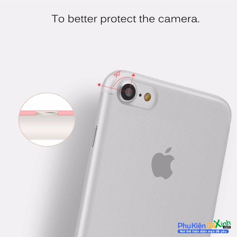 Ốp lưng iPhone 8 8Plus siêu mỏng và độ mỏng của chiếc ốp lưng chỉ 0.5mm được làm từ chất liệu nhựa nhám mờ rất thời trang. Bề mặt của ốp lưng tạo cảm giác cầm rất thoải mái và chắc tay, chống bám vân hiệu quả ngay cả với ...